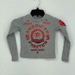 AMERICAN FIGHTER Toddler Maryland Gray Ombré Print Long Sleeve T-Shirt (19)